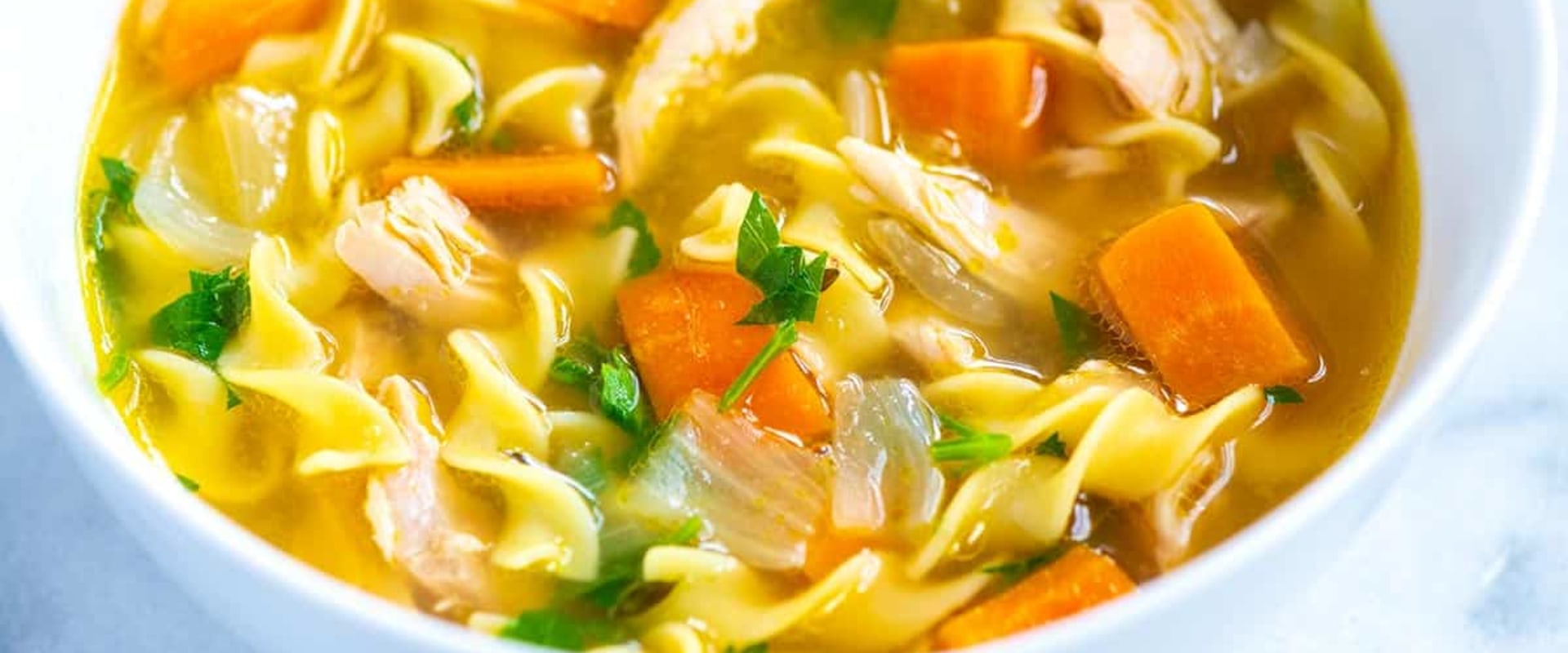 Cheesy Chicken Noodle Soup - A Healthy Lunch Idea For Kids