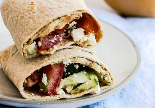 Veggie Wrap with Hummus and Feta Cheese - A Healthy and Delicious Lunch Idea for Kids