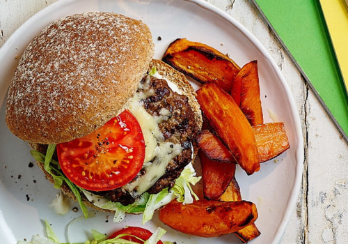 Delicious Veggie Burgers and Sweet Potato Fries for Kids